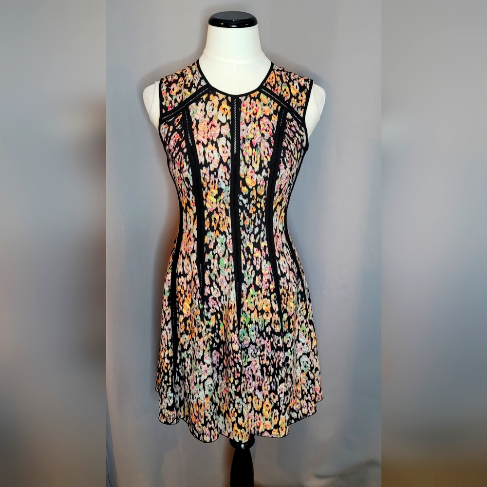 bebe Floral Watercolor Dress